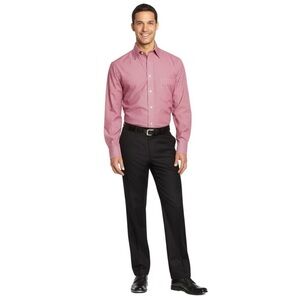 Brooks brothers Non Iron Red & White Striped Dress Shirt Size 16.5